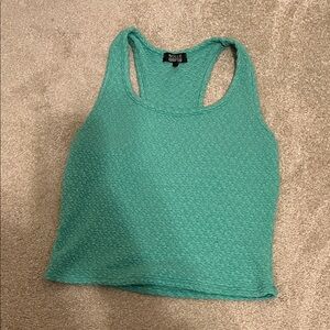 Nollie Teal Textured Tank Top